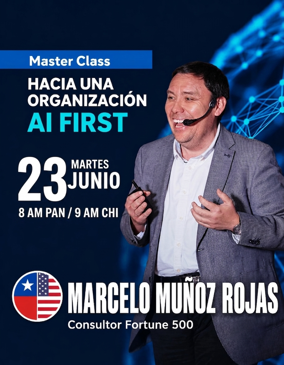 Flyer Masterclass Hacia una Organización AI First